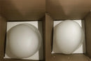 GobekUsa Gregg Glass Suspension Light - White LED Cobblestone Pendant for Villa Staircase & Shop