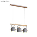 GobekUsa Modern White and Grey Dome Shade Chandelier - Nordic Metal Island Light