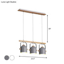 GobekUsa Modern White and Grey Dome Shade Chandelier - Nordic Metal Island Light