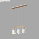 GobekUsa Modern White and Grey Dome Shade Chandelier - Nordic Metal Island Light