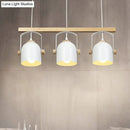 GobekUsa Modern White and Grey Dome Shade Chandelier - Nordic Metal Island Light