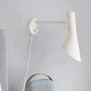 GobekUsa Modern Flare Wall Sconce Light in White/Grey with Rotating Node