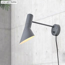 GobekUsa Modern Flare Wall Sconce Light in White/Grey with Rotating Node