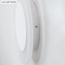 GobekUsa Modern LED Acrylic Wall Sconce – Halo Ring White Lighting Fixture in Warm/White Light