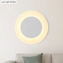 GobekUsa Modern LED Acrylic Wall Sconce – Halo Ring White Lighting Fixture in Warm/White Light