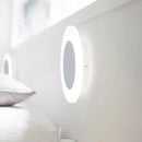 GobekUsa Modern LED Acrylic Wall Sconce – Halo Ring White Lighting Fixture in Warm/White Light