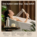 Modern white handheld shower set for bathroom high pressure mist by Decorbites