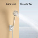 Modern white handheld shower set for bathroom high pressure mist by Decorbites