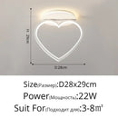 GobekUsa Heart Ceiling Light: Modern Hallway Aisle Entryway Lighting Fixture
