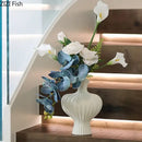 GobekUsa Heart Ceramic Vase for Table Flowers Arrangement and Room Aesthetic Decor