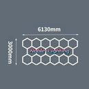 GobekUsa Hexagon Ceiling Light 6500K for Car Wash Beauty Garage Wall with Honeycomb Design