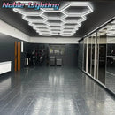 GobekUsa Hexagon Ceiling Light 6500K for Car Wash Beauty Garage Wall with Honeycomb Design