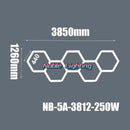 GobekUsa Hexagon Ceiling Light 6500K for Car Wash Beauty Garage Wall with Honeycomb Design