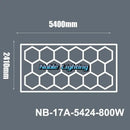 GobekUsa Hexagon Ceiling Light 6500K for Car Wash Beauty Garage Wall with Honeycomb Design