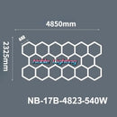 GobekUsa Hexagon Ceiling Light 6500K for Car Wash Beauty Garage Wall with Honeycomb Design