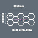 GobekUsa Hexagon Ceiling Light 6500K for Car Wash Beauty Garage Wall with Honeycomb Design