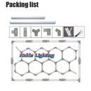 GobekUsa Hexagon Ceiling Light 6500K for Car Wash Beauty Garage Wall with Honeycomb Design