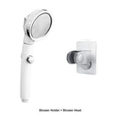 Modern white high pressure shower head with hose bathroom sprayer by Decorbites