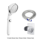 Modern white high pressure shower head with hose bathroom sprayer by Decorbites