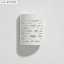 GobekUsa Modern Hollow Out Design 1-Light White LED Wall Sconce