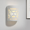 GobekUsa Modern Hollow Out Design 1-Light White LED Wall Sconce