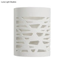 GobekUsa Modern Hollow Out Design 1-Light White LED Wall Sconce