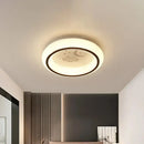 GobekUsa Contemporary LED Ceiling Lamp in White with Moon, Deer, and Hot Air Balloon Flush Light