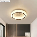 GobekUsa Contemporary LED Ceiling Lamp in White with Moon, Deer, and Hot Air Balloon Flush Light