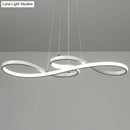 GobekUsa Minimalist Metal LED Island Light with Musical Notes Design for Dining Room