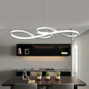 GobekUsa Minimalist Metal LED Island Light with Musical Notes Design for Dining Room