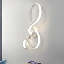 GobekUsa Modern White Spiral Wall Sconce Light with Acrylic LED for Living Room