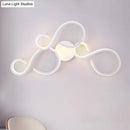 GobekUsa Modern White Spiral Wall Sconce Light with Acrylic LED for Living Room