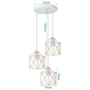 GobekUsa Iron Cage Pendant Lights | Modern Ceiling Chandelier for Living Room & Kitchen