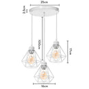 GobekUsa Iron Cage Pendant Lights | Modern Ceiling Chandelier for Living Room & Kitchen