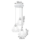 GobekUsa Iron Cage Pendant Lights | Modern Ceiling Chandelier for Living Room & Kitchen