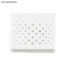 GobekUsa Modern White Laser-Cut Box Wall Light Sconce - 1 Head Gypsum LED Lamp