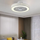 GobekUsa Bedroom LED Ceiling Fan Light with Remote Control - Small, Modern Chandelier