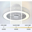 GobekUsa Bedroom LED Ceiling Fan Light with Remote Control - Small, Modern Chandelier