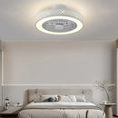 GobekUsa Bedroom LED Ceiling Fan Light with Remote Control - Small, Modern Chandelier