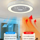 GobekUsa Bedroom LED Ceiling Fan Light with Remote Control - Small, Modern Chandelier