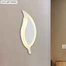 GobekUsa 6" Wide Simple Acrylic LED Wall Lamp - Warm/White Light Sconce Fixture