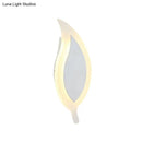 GobekUsa 6" Wide Simple Acrylic LED Wall Lamp - Warm/White Light Sconce Fixture