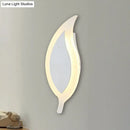 GobekUsa 6" Wide Simple Acrylic LED Wall Lamp - Warm/White Light Sconce Fixture