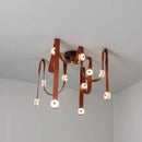GobekUsa Designer Belt Marble Pendant Lights: Luxury Dimmable Fixture for Villa Duplex
