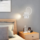 GobekUsa LED Bedside Wall Lamp with USB Port & Switch - Modern Nordic Design