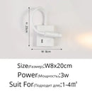 GobekUsa LED Bedside Wall Lamp with USB Port & Switch - Modern Nordic Design