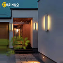 GobekUsa LED Limestone Sconce Garden Porch Lamp for Country Villa Balcony Entrance