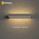 GobekUsa LED Limestone Sconce Garden Porch Lamp for Country Villa Balcony Entrance