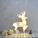 GobekUsa Modern LED Nightstand Light - White Christmas Elements and Battery Powered