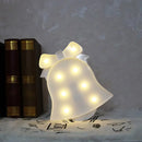 GobekUsa Modern LED Nightstand Light - White Christmas Elements and Battery Powered